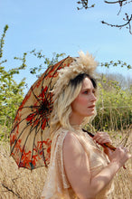 incredible show girl style headdress made with pampas grass - sustainable vintage elegance for the eco conscious bride