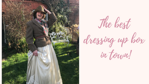 The ebst dressing up box in town! Blog post about the adventures of a boutique owner and stylist when she let ehr imagination run free to create quirky vintage looks with silk and tweed and brides in boots