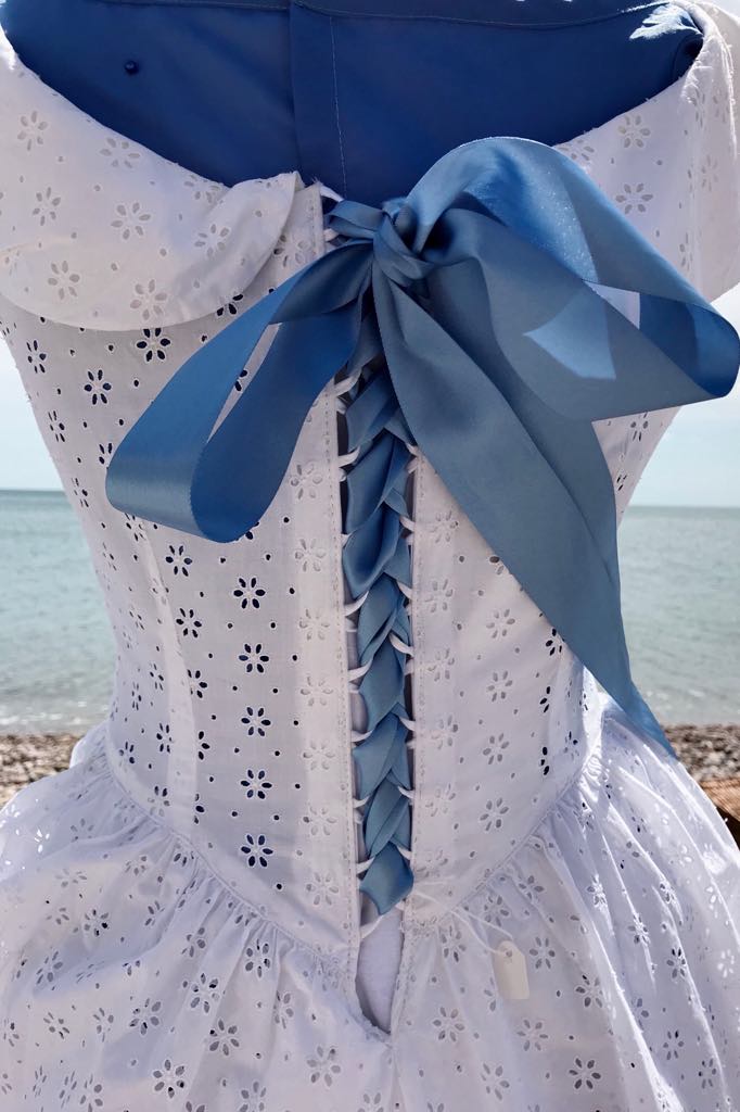 Beautiful broderie anglais dress with a lace up back Days of Grace Vintage Beautiful broderie anglais dress with a lace up back Days of Grace Vintage
